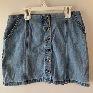 BUTTON JEAN SKIRT